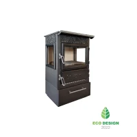 Caliskan 305-3D-BOX Wood Burning Cast Iron Stoves